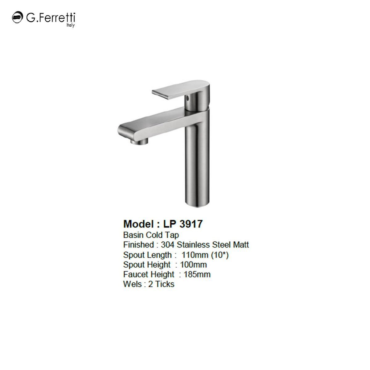 G. FERRETTI Basin Tap LP 3917 – Haus Square Pte Ltd