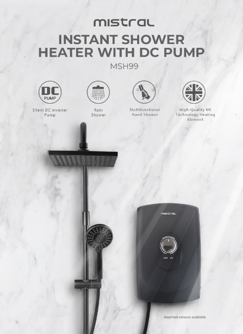 MISTRAL Instant Heater MSH99 – Haus Square Pte Ltd