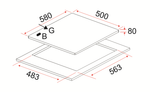 Gas Hob 58CM – HB FG 3060 TN VSB