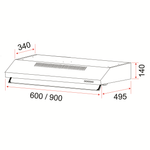 EF Cooker Hood 60CM – EFCH 6101 HM SSL