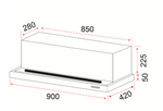 EF Cooker Hood 90CM – POWER SLIM 90 SSL