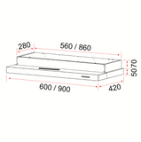 EF Cooker Hood 60CM – EFCH 6201 HM SSL