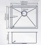 ESFERA STAINLESS STEEL UNDERMOUNT KITCHEN SINK