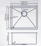 ESFERA STAINLESS STEEL UNDERMOUNT KITCHEN SINK