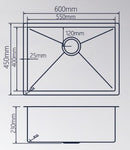 ESFERA STAINLESS STEEL UNDERMOUNT KITCHEN SINK