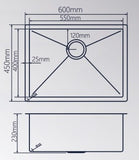 ESFERA STAINLESS STEEL UNDERMOUNT KITCHEN SINK