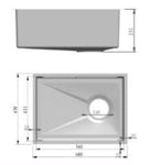 FSD-57031NE-BK EMBOSSED NANO BLACK UNDERMOUNT KITCHEN SINK