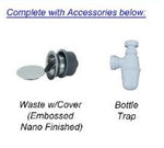 FSD-55033NE-NS EMBOSSED NANO UNDERMOUNT KITCHEN SINK