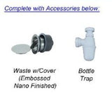 FSD-55033NE-NS EMBOSSED NANO UNDERMOUNT KITCHEN SINK