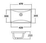PB-7247 UNDERMOUNT WASH BASIN