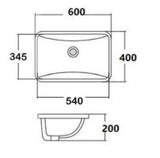 PB-7260 UNDERMOUNT WASH BASIN