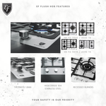 Gas Hob 58CM – HB FG 3060 TN VSB