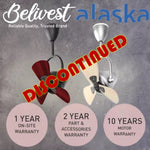 ALASKA DC Corner Ceiling Fan Swing 13"