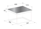 MAYER 60cm 3 Burner Gas Hob MMSS633