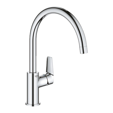 GROHE 31233001 BAUEDGE C-SPOUT KITCHEN SINK MIXER