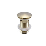 Mushroom Head Pop-Up Waste - Brushed Gold