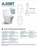 VERA TERE A.038T DOUBLE VORTEX WATER CLOSET I TOILET BOWL