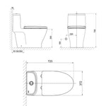 AMERICAN STANDARD CCAS1862 LOVEN ONE-PC TOILET