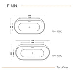 YUUBATH Free Standing Bathtub FINN