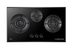 FUJIOH 3 Burner Gas Hob with 1 Double Inner Flame Burner FH-GS7030 SVGL