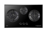 FUJIOH 3 Burner Gas Hob with 1 Double Inner Flame Burner FH-GS7030 SVGL