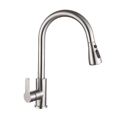 ZAFFiRO PF-5204SS SATIN PULL OUT SINK MIXER