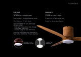 SPIN Ceiling Fan with/without Light OAK x ESPADA