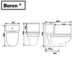 BARON Two Piece Water Closet V 800