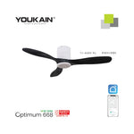 (ACORN) YOUKAIN OPTIMUM 668 Smart Ceiling Fan (with Hugger)