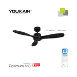 (ACORN) YOUKAIN OPTIMUM 668 Smart Ceiling Fan (without Hugger)