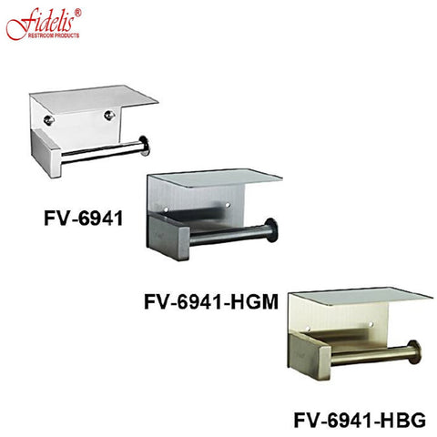 FIDELIS PAPPER HOLDER WITH PHONE SHELF