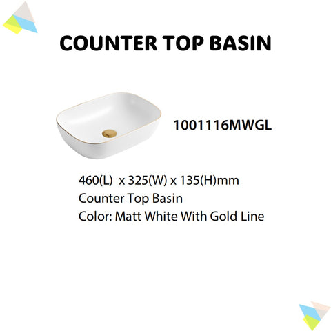 Counter Top Basin 1001116MWGL