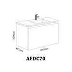 AQUAFINY Basin Cabinet L700mm AFBC70