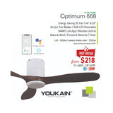 (ACORN) YOUKAIN OPTIMUM 668 Smart Ceiling Fan (with Hugger)