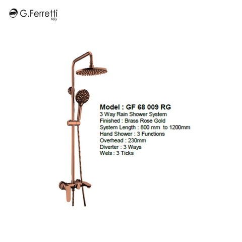 G.FERRETTI Rainshower Set GF68009RG