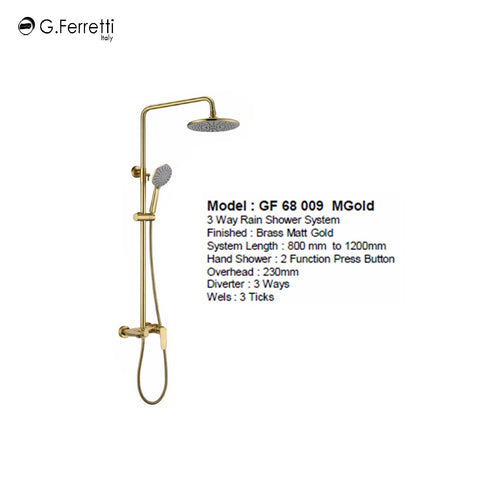 G.FERRETTI Rainshower Set GF68009MGold