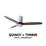 SPIN Ceiling Fan with/without Light ASH x QUINCY