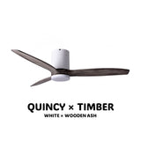 SPIN Ceiling Fan with/without Light ASH x QUINCY