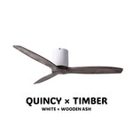 SPIN Ceiling Fan with/without Light ASH x QUINCY