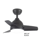FANCO Small Ceiling Fan with Light BEE 26"