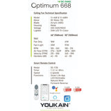 (ACORN) YOUKAIN OPTIMUM 668 Smart Ceiling Fan (without Hugger)