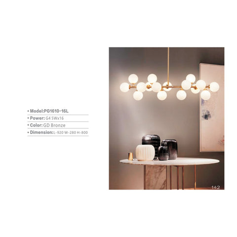 PENDANT LIGHT PG1610-16L