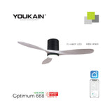(ACORN) YOUKAIN OPTIMUM 668 Smart Ceiling Fan (with Hugger)