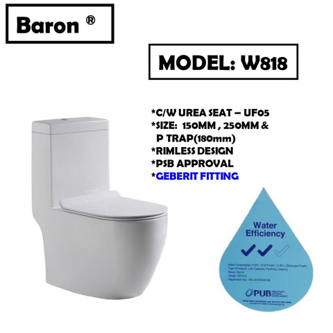 BARON One Piece Water Closet W 818