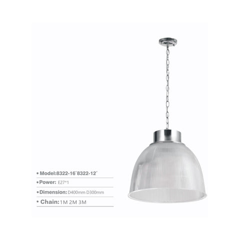 PENDANT LIGHT 8322-16"/12"