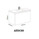 AQUAFINY Basin Cabinet L600mm AFBC60