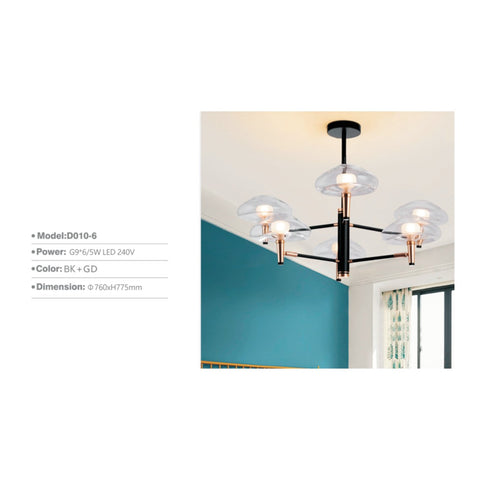 PENDANT LIGHT D010-6L