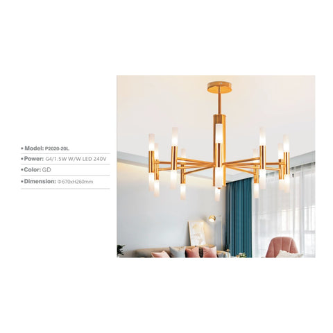 PENDANT LIGHT P2020-20L