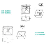 EVITA SUS 316 Kitchen Sink Undermount Single Bowl EKS-SU SERIES