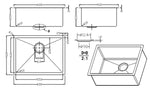 TURBO ITALIA SUS 304 Kitchen Sink TS600SS